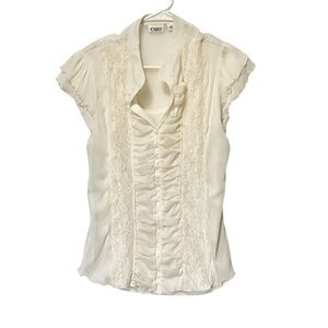 Cato Ivory Top Size Large Sleeveless - With Shell